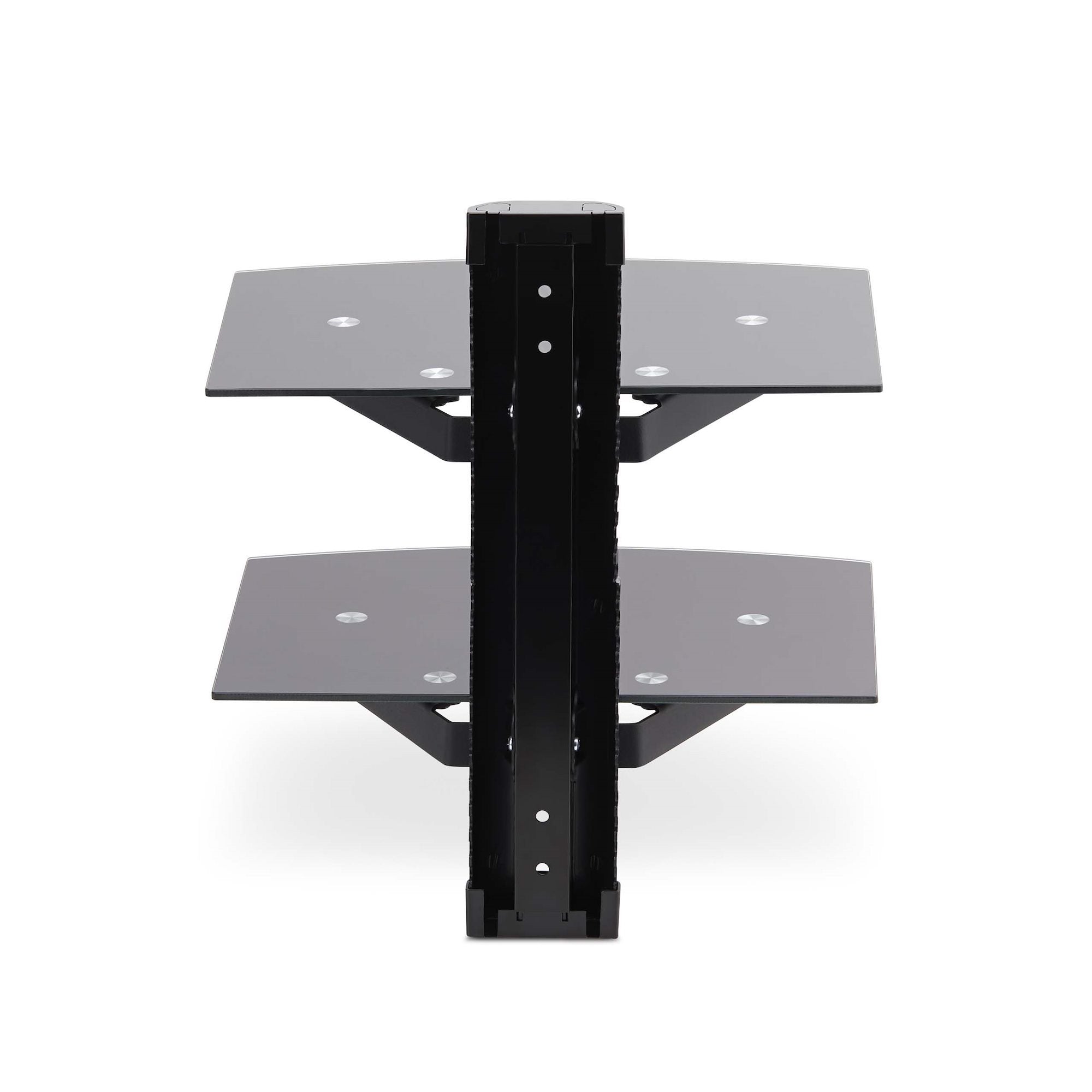Dual Floating Wall-Mounted AV Shelves
