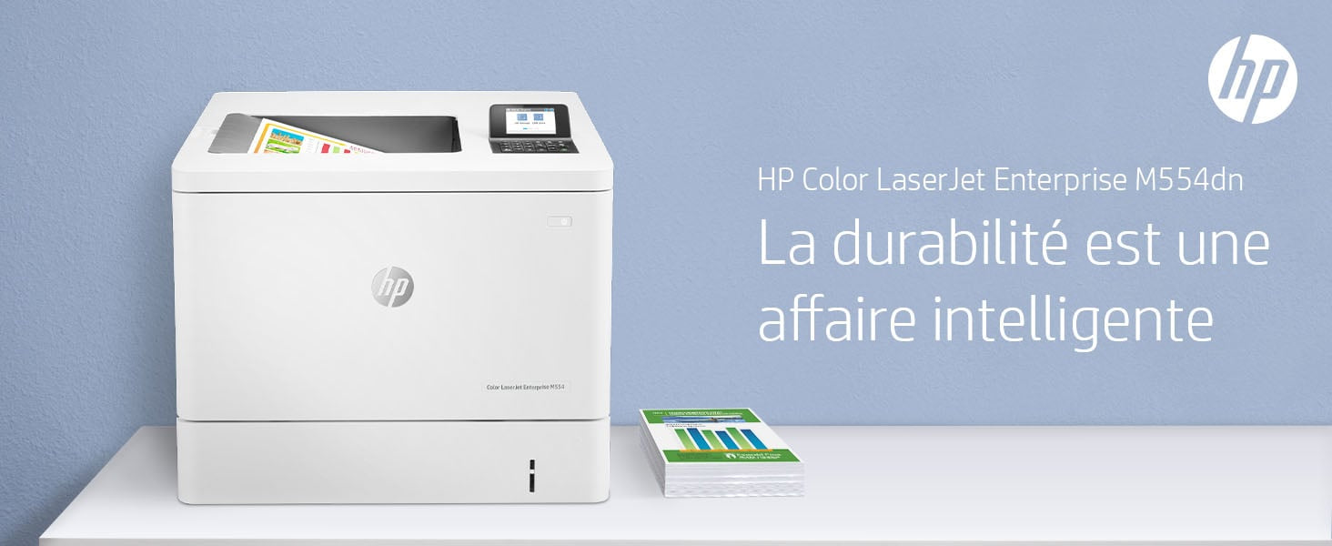 HP Color LaserJet Enterprise M554dn produit neuf emballage abimé A4 color laser USB 33ppm (P)