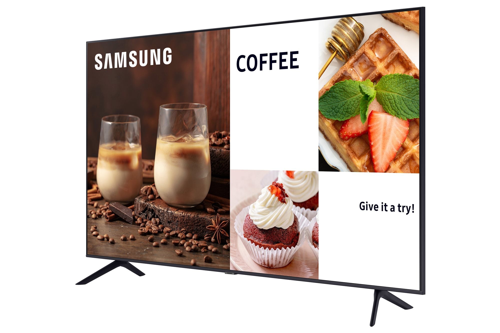 "Samsung LH55BECHLGUXEN affichage de messages Panneau plat de signalisation numérique 139,7 cm (55"") LED Wifi 4K Ultra HD Noir Intégré dans le processeur Tizen"