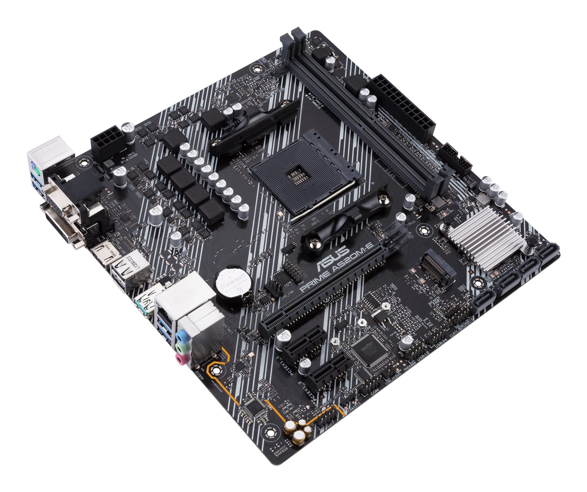 ASUS PRIME A520M-E/CSM AMD A520 Ryzen AM4 micro ATX motherboard with M.2 support 1Gb Ethernet HDMI/DVI/D-Sub SATA 6 Gbps USB 3.2