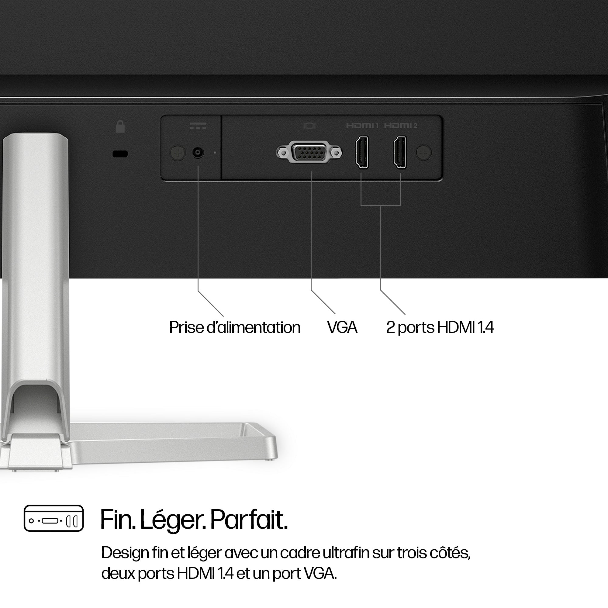 "HP Series 5 27 inch FHD Monitor - 527sf écran plat de PC 68,6 cm (27"") 1920 x 1080 pixels LCD Blanc"