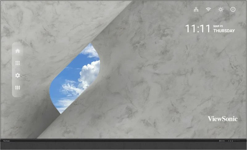 Viewsonic, 136inch Direct View LED Display, 3840x2160P, 13Bit, Refresh Rate 3840Hz, Pixel Pitch 0.7mm, Hdmi Input & Output, COB, Black