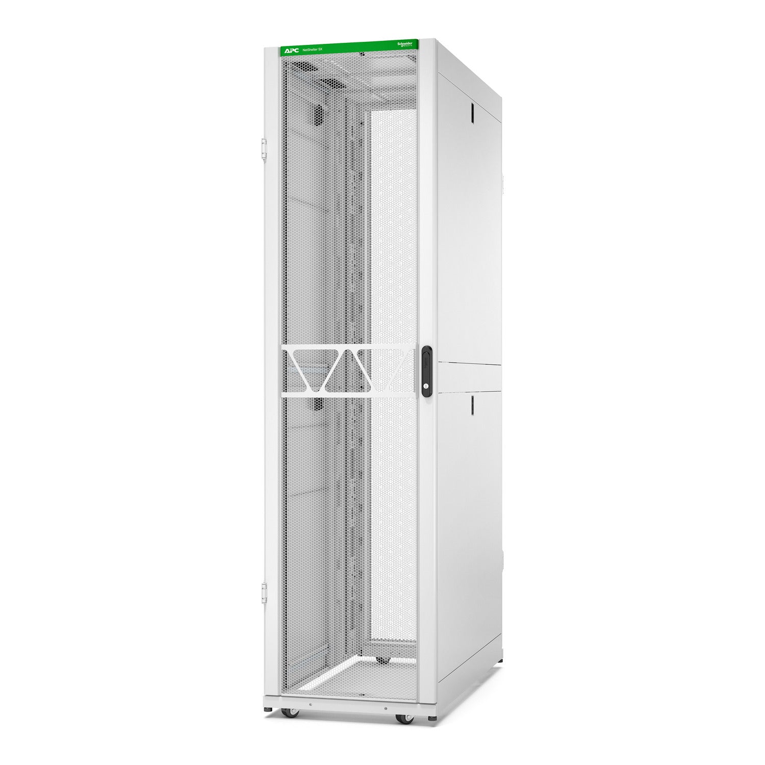 APC NetShelter SX Gen 2 Rack cabinet 2258H x 600W x 1200D mm with Sides floor-standing white 48U 19 TAA Compliant
