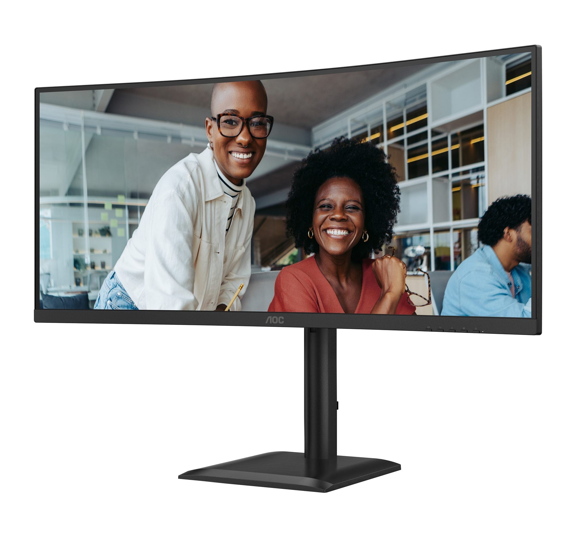AOC CU34E4CV - Écran incurvé - 34i - 3440 x 1440 UWQHD 120 Hz - VA - 3500:1 - HDR10 - 4 ms - 2xHDMI DP USB-C -HP- GAR 5 ans