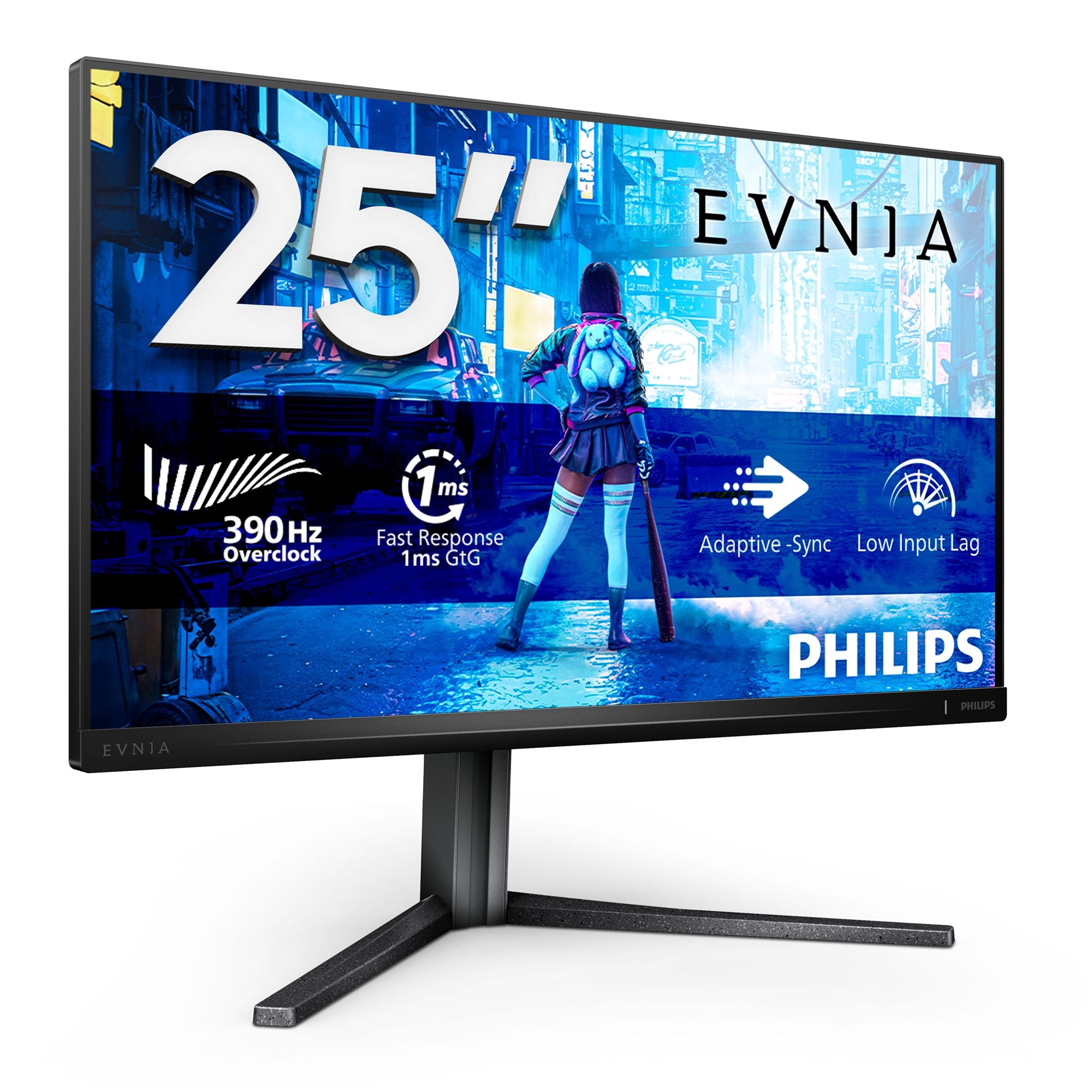 PHILIPS 25M2N5200U/00 24.5p IPS FHD 390Hz 400cd/m2 0.3ms HDMI 2.0x2 DP 1.4 pivot