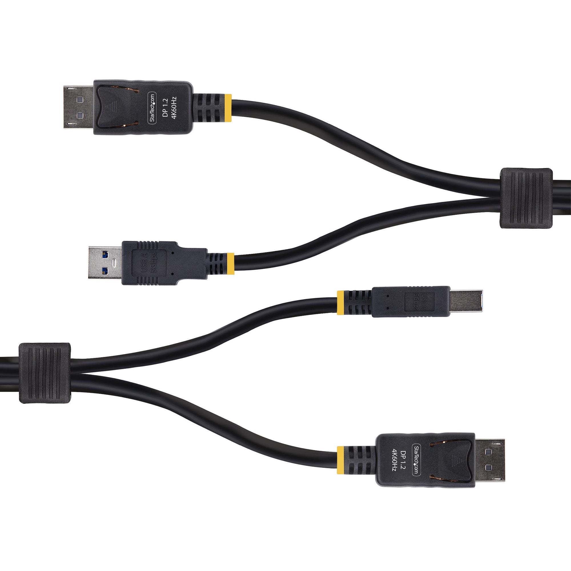 DisplayPort and USB 5Gbps KVM Cable