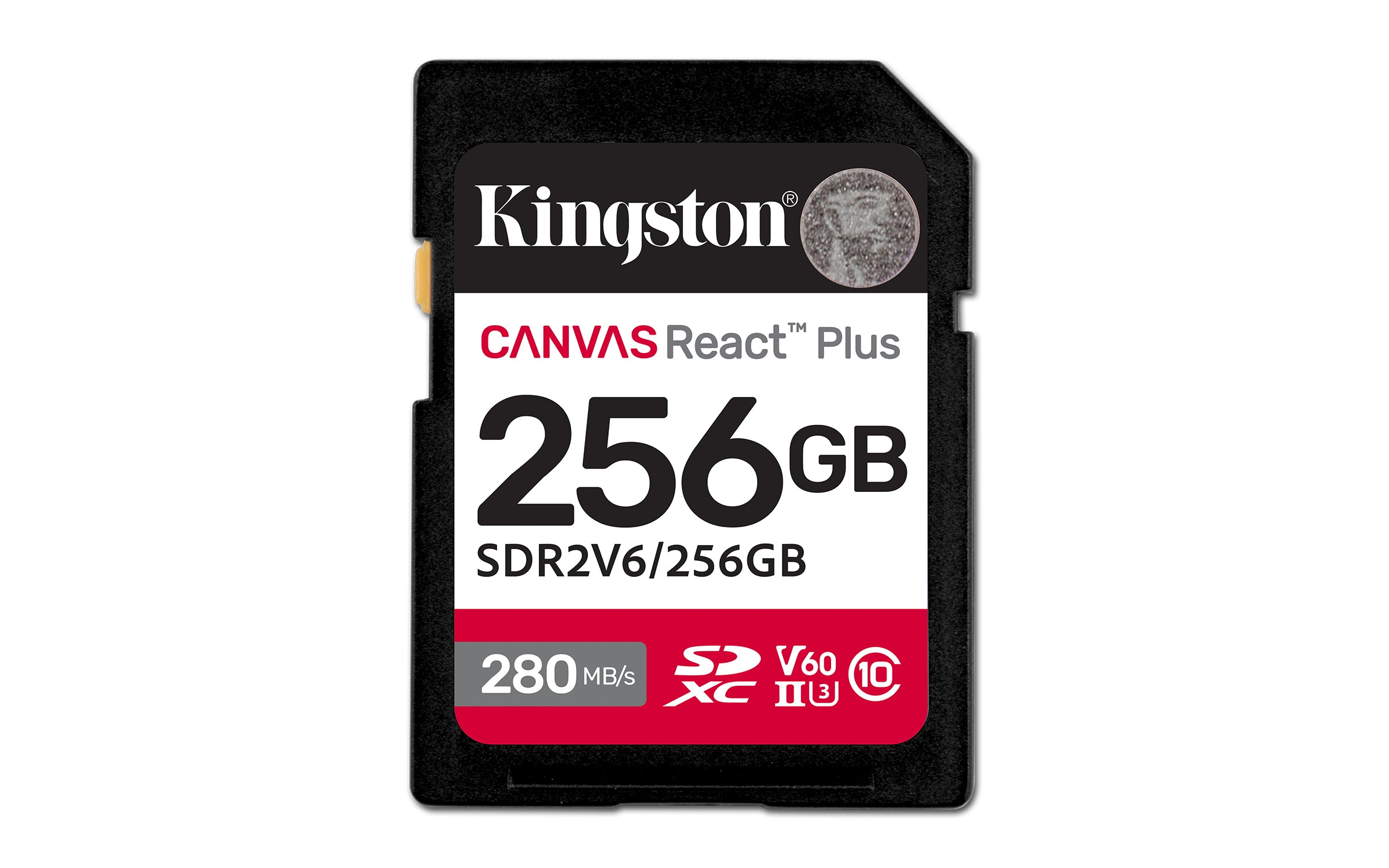 KINGSTON 256Go Canvas React Plus SDXC UHS-II 280R/150W U3 V60 for Full HD/4K