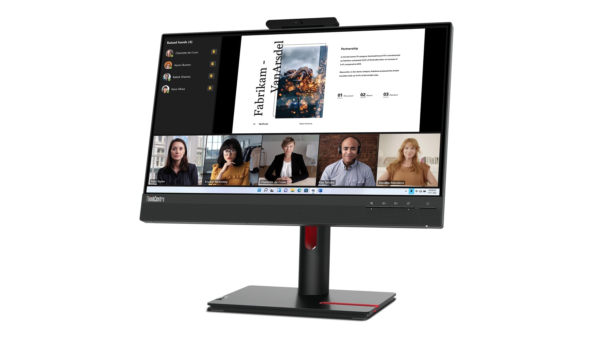 LENOVO ThinkVision TIO22 G5 21.5p Touch IPS WLED 16:9 250cd/m2 4ms HDMI DP USB