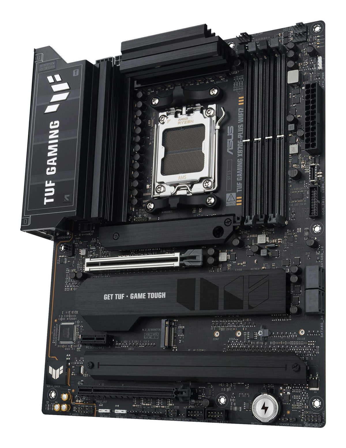 ASUS TUF GAMING X870E-PLUS WIFI7 AMD AM5 ATX motherboard 4xDDR5 PCIe 5.0 x16 4xM.2 1xHDMI 2xSATA