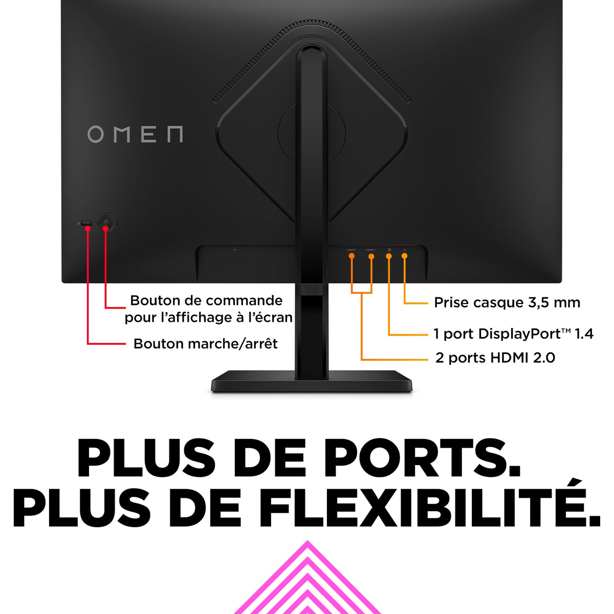 "OMEN by HP 27 inch FHD 165Hz Gaming Monitor - OMEN 27 écran plat de PC 68,6 cm (27"") 1920 x 1080 pixels Full HD LCD Noir"