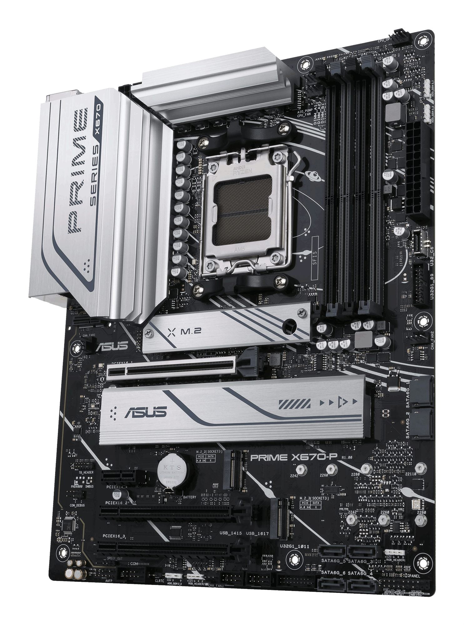 ASUS PRIME X670-P AM5 Socket 4DDR5 3xPCIe 4.0 x16 HDMI 2.1 DP 1.4 6xSATA 6Gb/s ATX