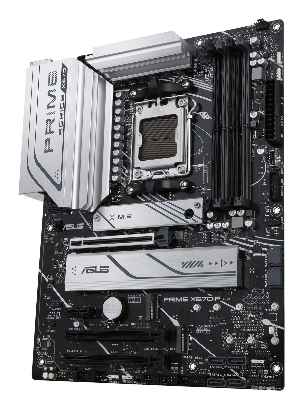 ASUS PRIME X670-P-CSM AM5 4xDIMM DDR5 USB 3.2 GEN 2X2 AURA 3xSATA 3xM.2 1xHDMI 1xDP MB