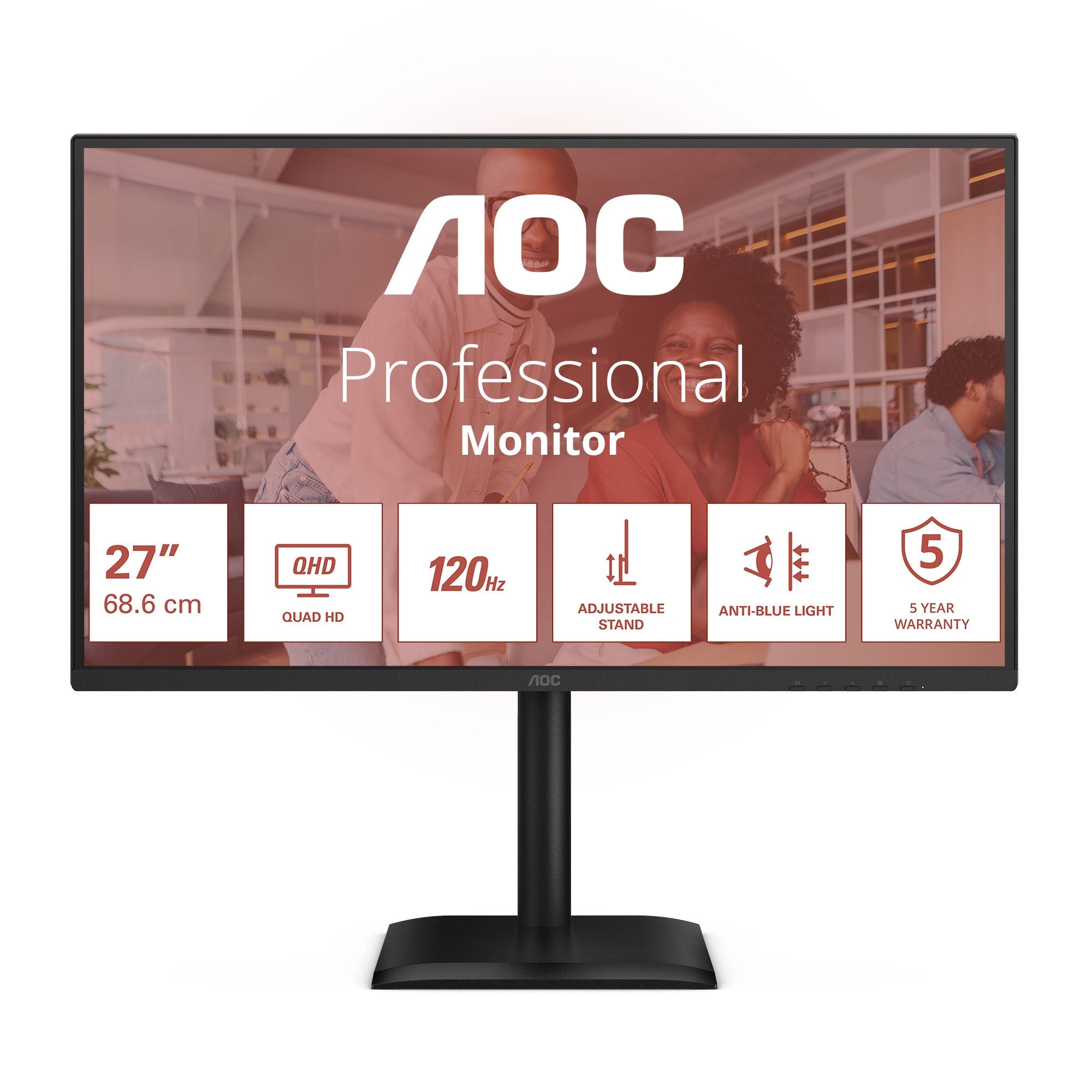 AOC Q27E4CV 27p QHD IPS 120Hz 16:9 HDMI 2.0 DP 1.4 USB-C
