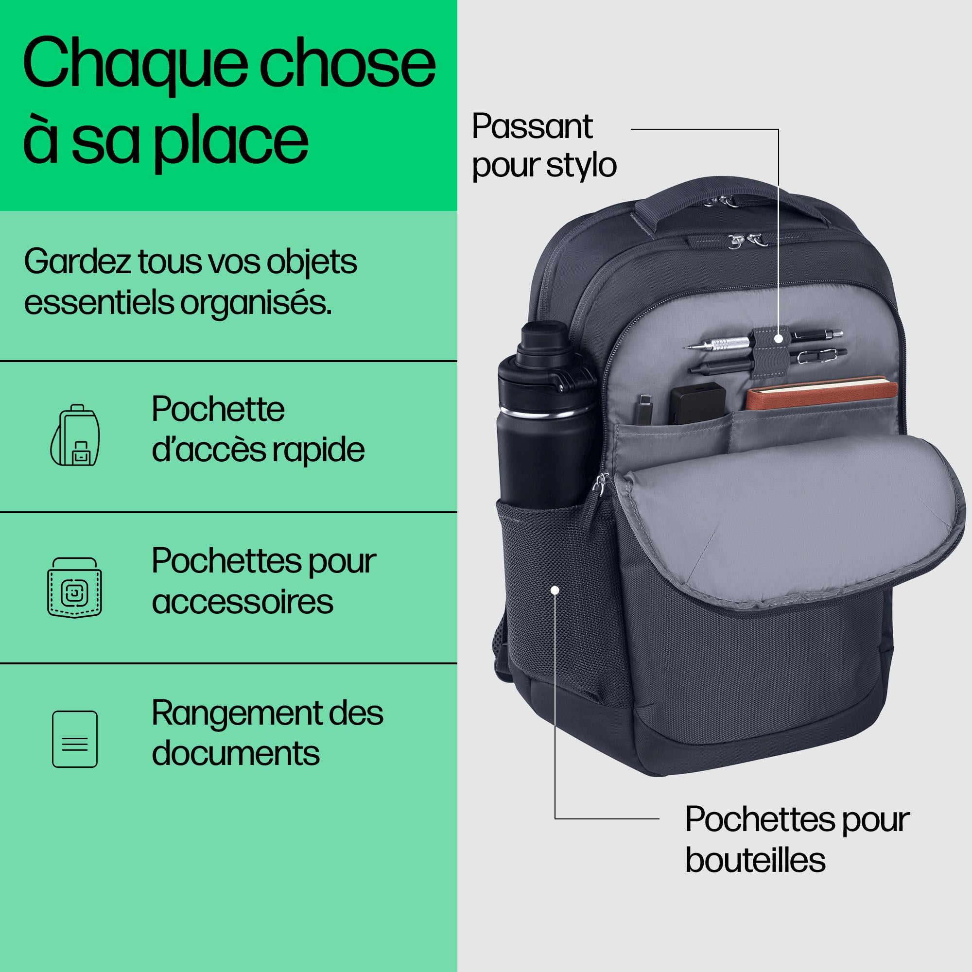 HP Evday 16 Odyssey Gray Laptop Backpack