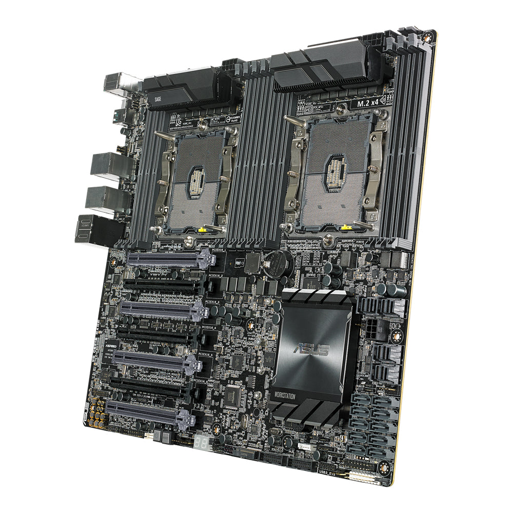 ASUS WS C621E SAGE LGA 3647 microATX business motherboard with Intel vPro support and enhanced security