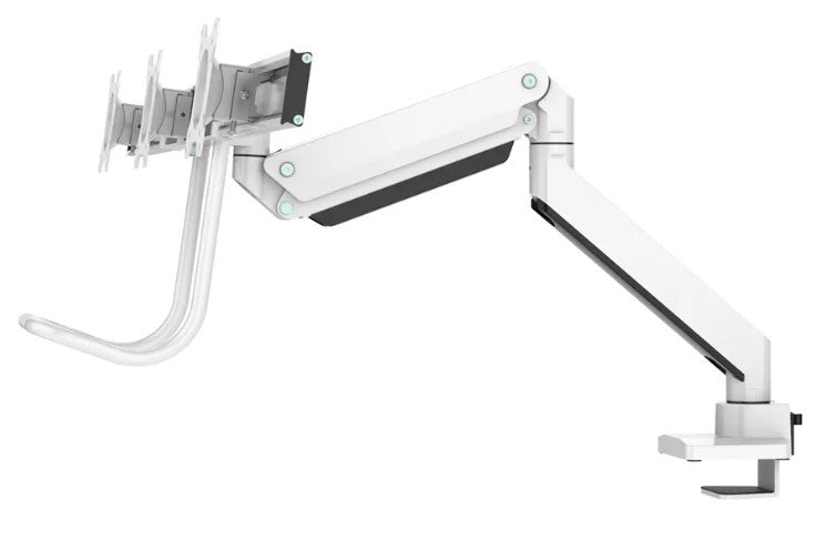 NEOMOUNTS NM-D775DX3WHITE Support décran à fixer 17-27p - ressort à gaz - Topfix - arrêt 180
