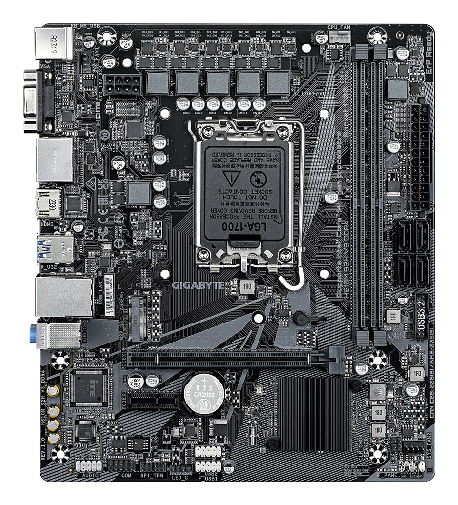 GIGABYTE H610M S2H V3 DDR4 carte mere Intel H610 Express LGA 1700 micro ATX
