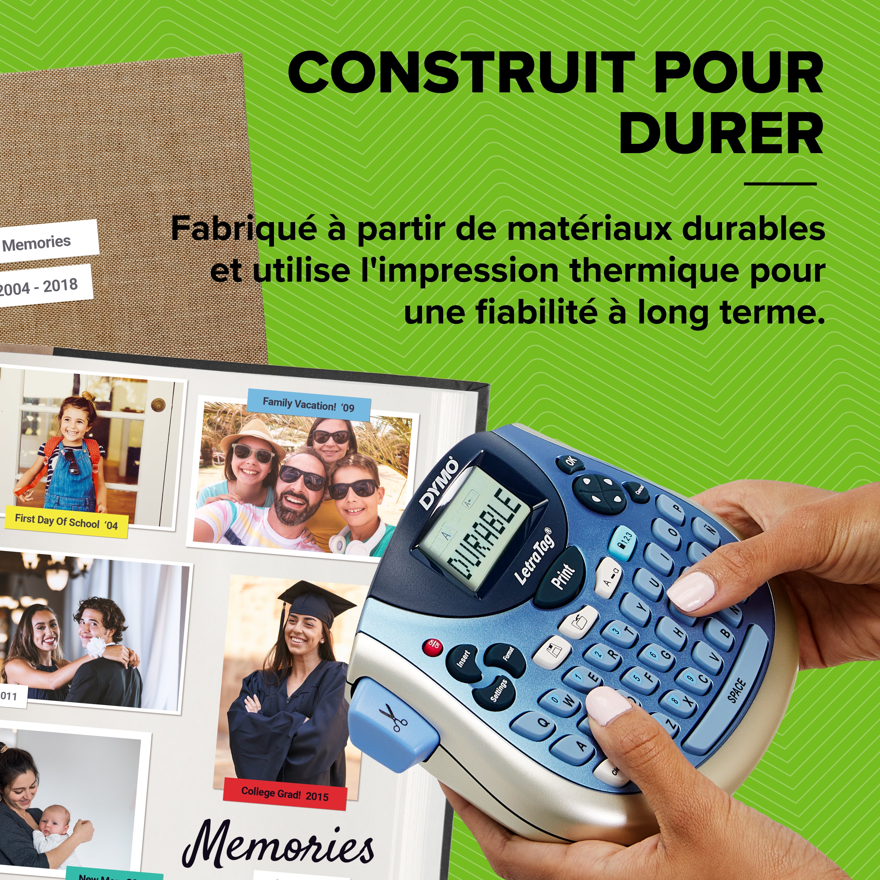 DYMO Etiqueteuse Letratag LT-100T portable