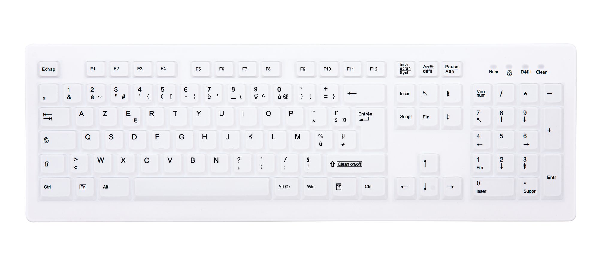 CONTOUR ACTIVE KEY Protect. AK-C8100 clavier full-size blanc