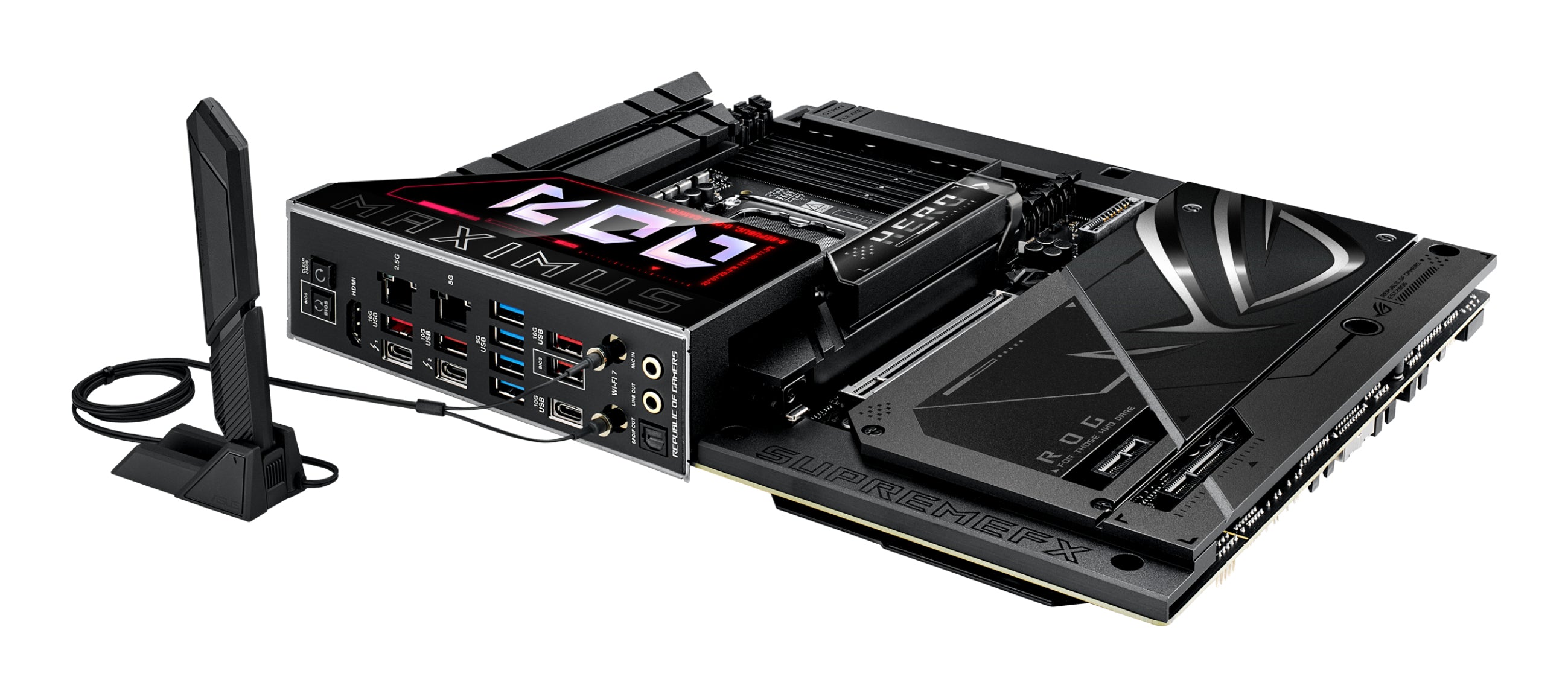 ASUS ROG MAXIMUS Z890 HERO BTF LGA 1851 DDR5 ATX motherboard 1xHDMI 2xThunderbolt 6xM.2 4xSATA