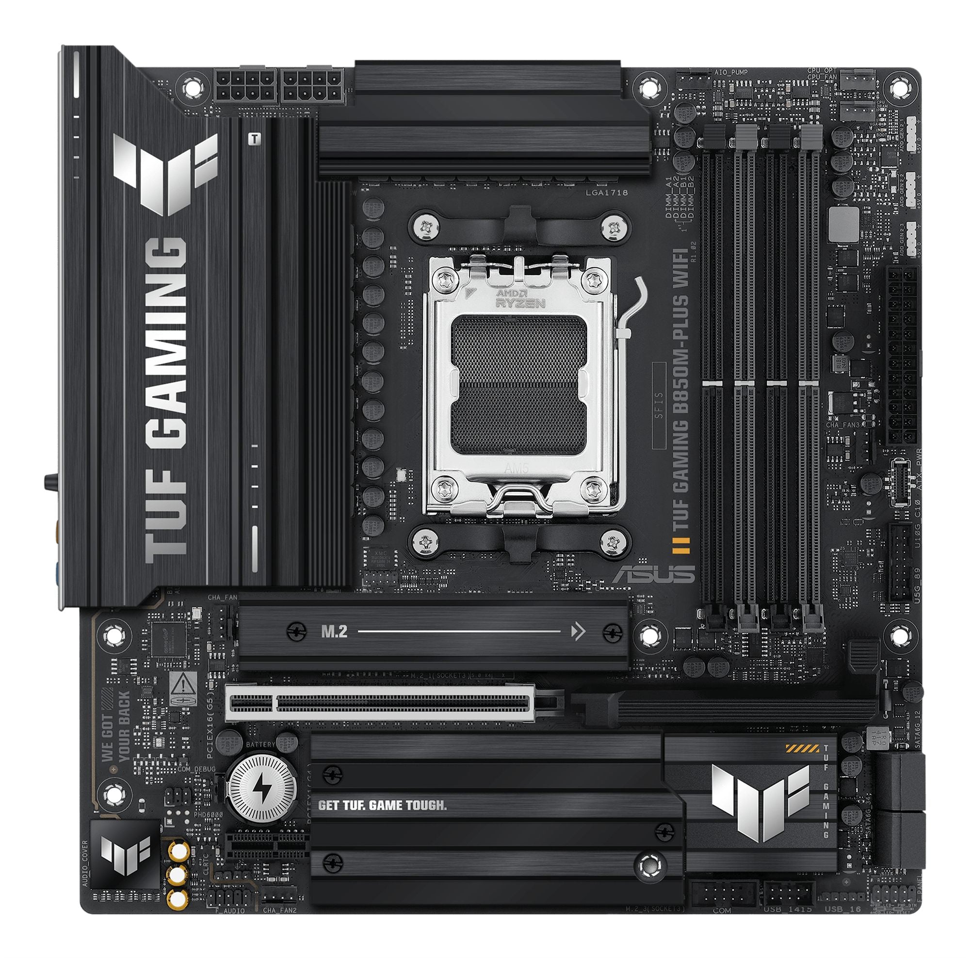 ASUS TUF GAMING B850M-PLUS WIFI AM5 DDR5 micro ATX MB 1xHDMI 1xDP 3xM.2 4xSATA