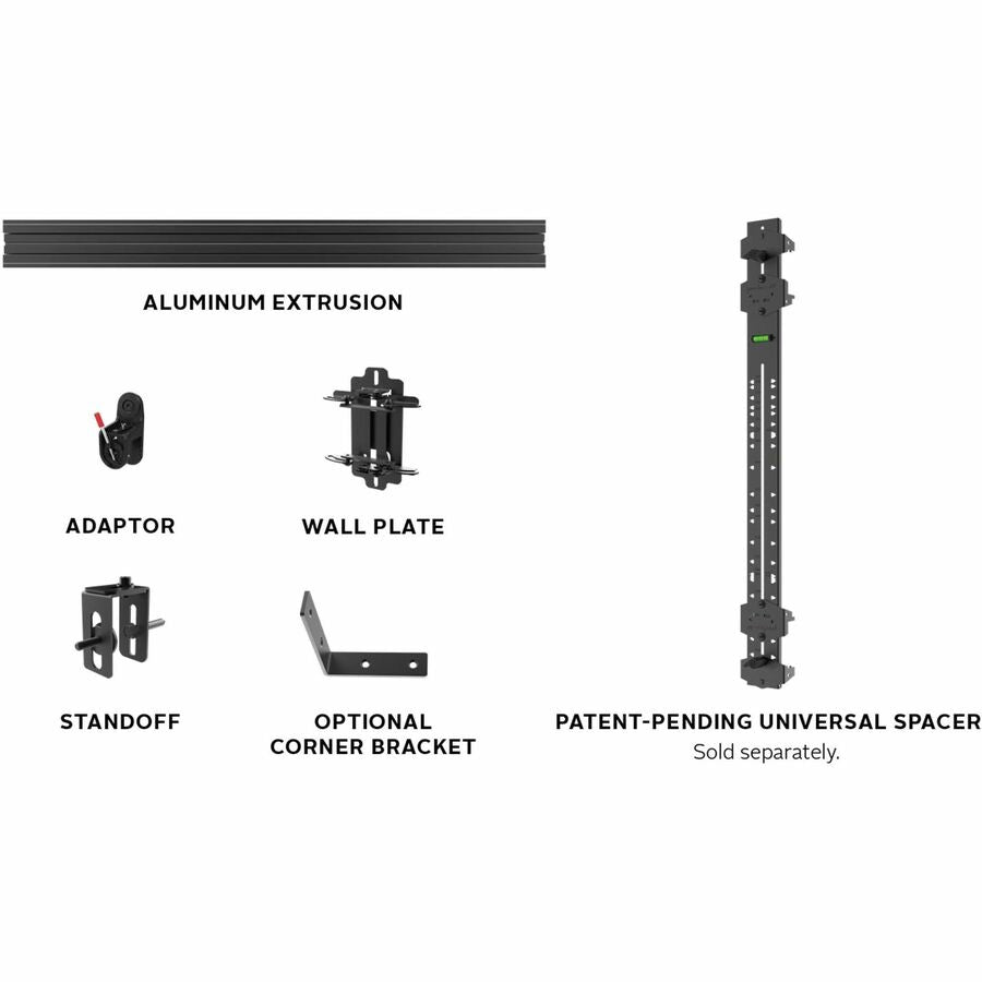 Peerless Seamless Connect  5x5 Universal wall mount for latching dvLED displays up to 610mm wide