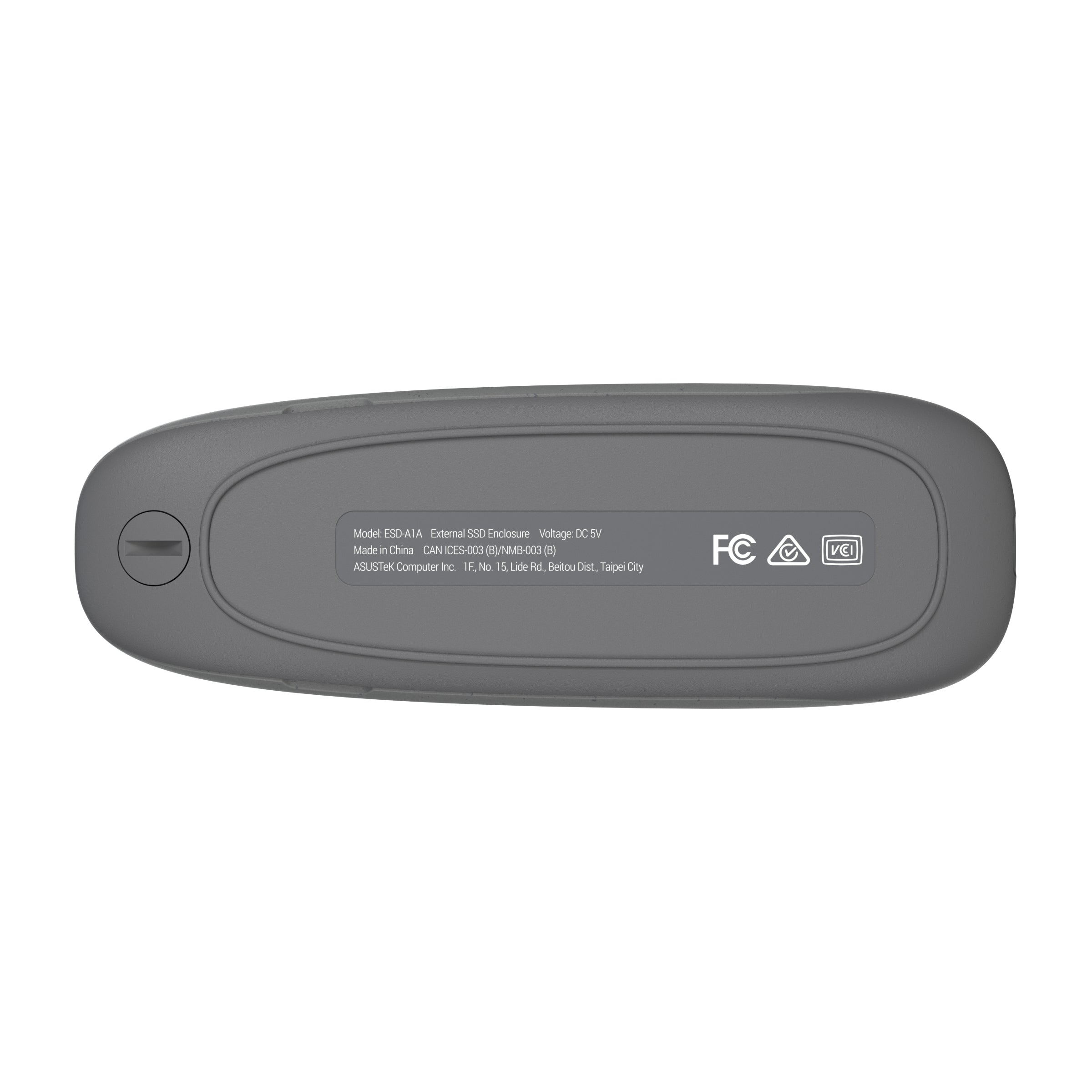 ASUS Cobble USB-C 3.2 Gen 2x1 SSD enclosure SSD case 10Gbps dual M.2 NVMe PCIe and SATA interfaces Grey