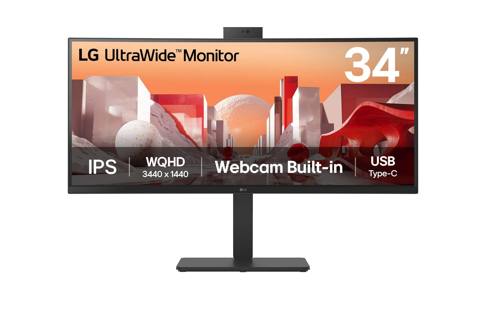 "LG 34BA85QE-B écran plat de PC 86,4 cm (34"") 3440 x 1440 pixels Wide Quad HD LCD Noir"