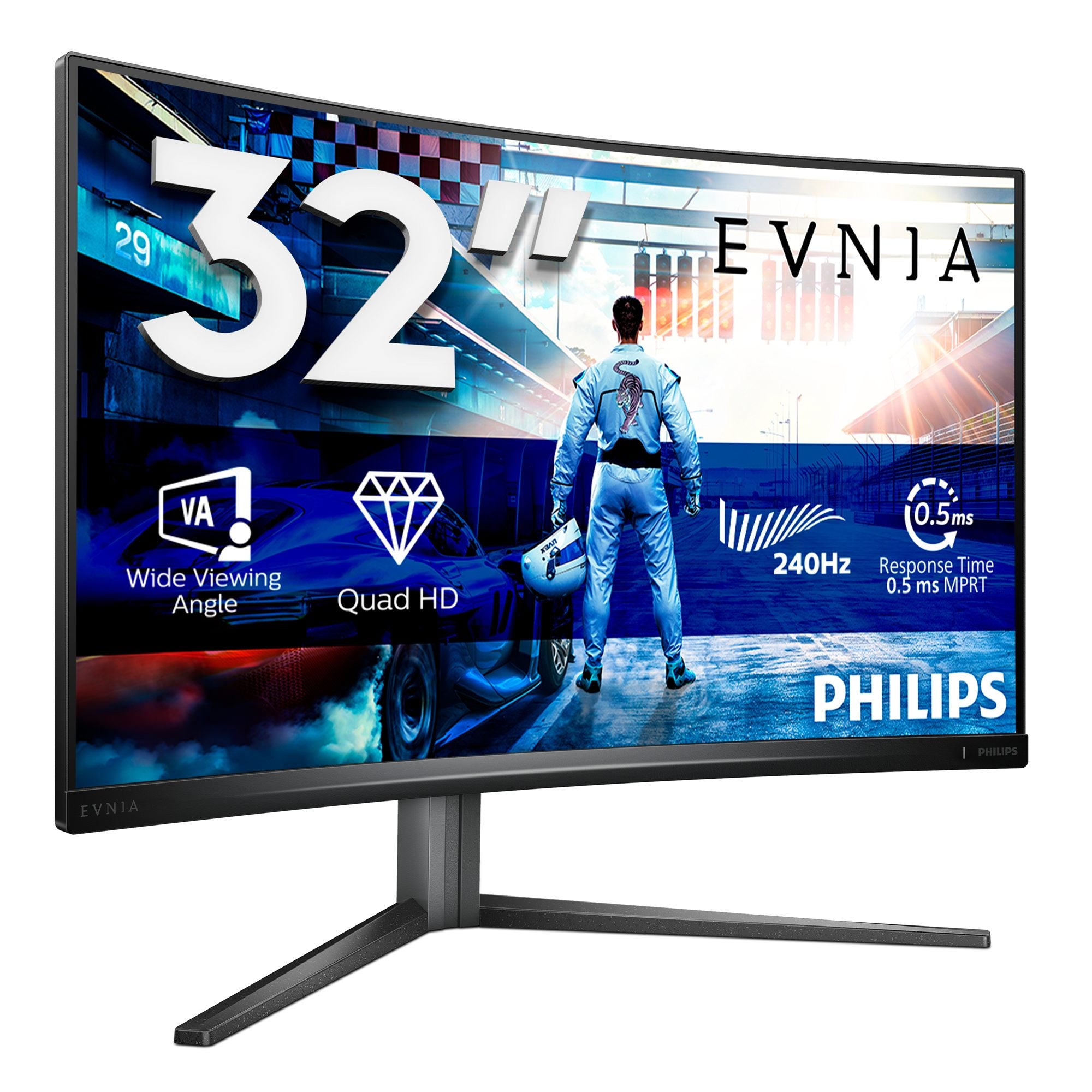 PHILIPS 32M2C5500W/00 31.5p VA 2560x1440 16:9 2xHDMI DP USB Gray