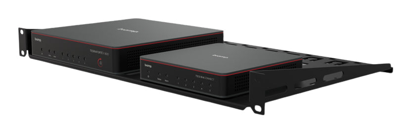 Biamp Tesira 1 RU Rack Shelf for FORTE X Devio SCX and CONNECT Audio Mount
