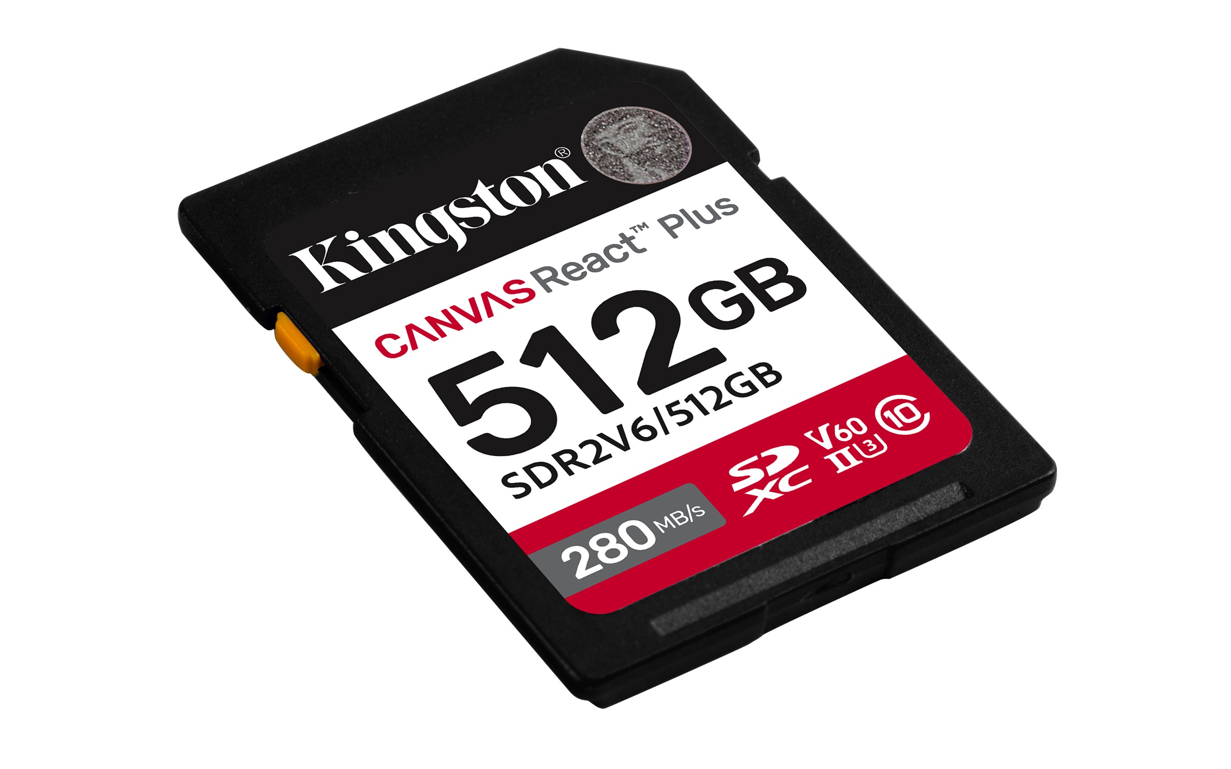KINGSTON 512Go Canvas React Plus SDXC UHS-II 280R/150W U3 V60 for Full HD/4K