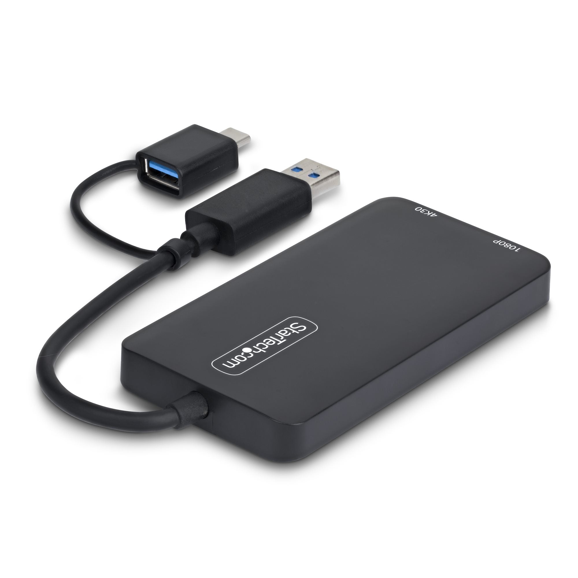 USB A USB C to Dual HDMI Adapter Win Mac
