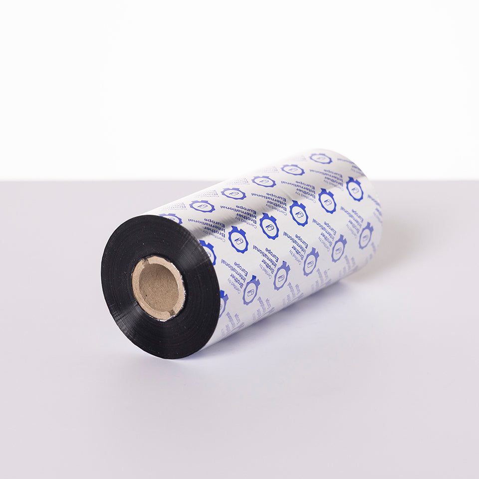 BROTHER BWS1D450154 Ruban Noir Cire standard 154 mm x 450 m - par pack de 5