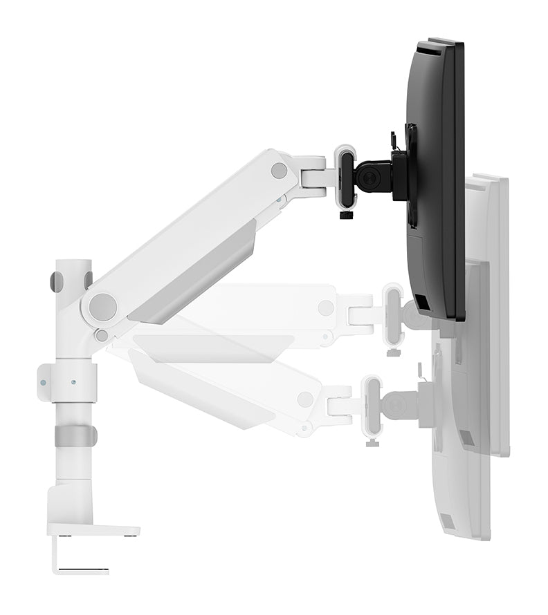 NEOMOUNTS DS65S-950WH2 Support décran à fixer 24-34p - ressort à gaz - Topfix - multiréglable - arrêt 180