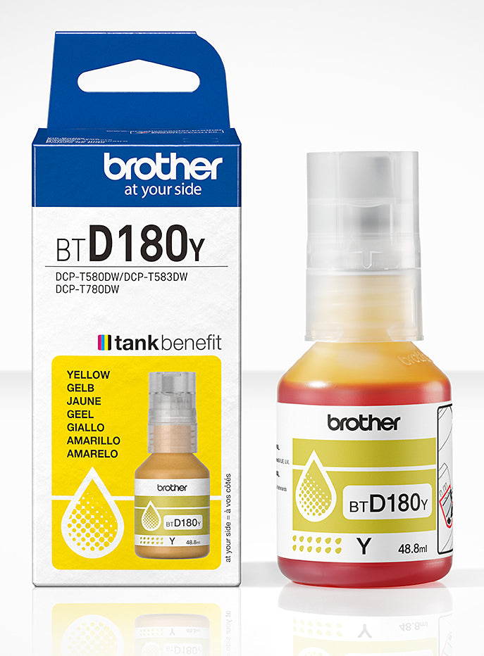 BROTHER Yellow ink bottle yield up to 5.000 pages