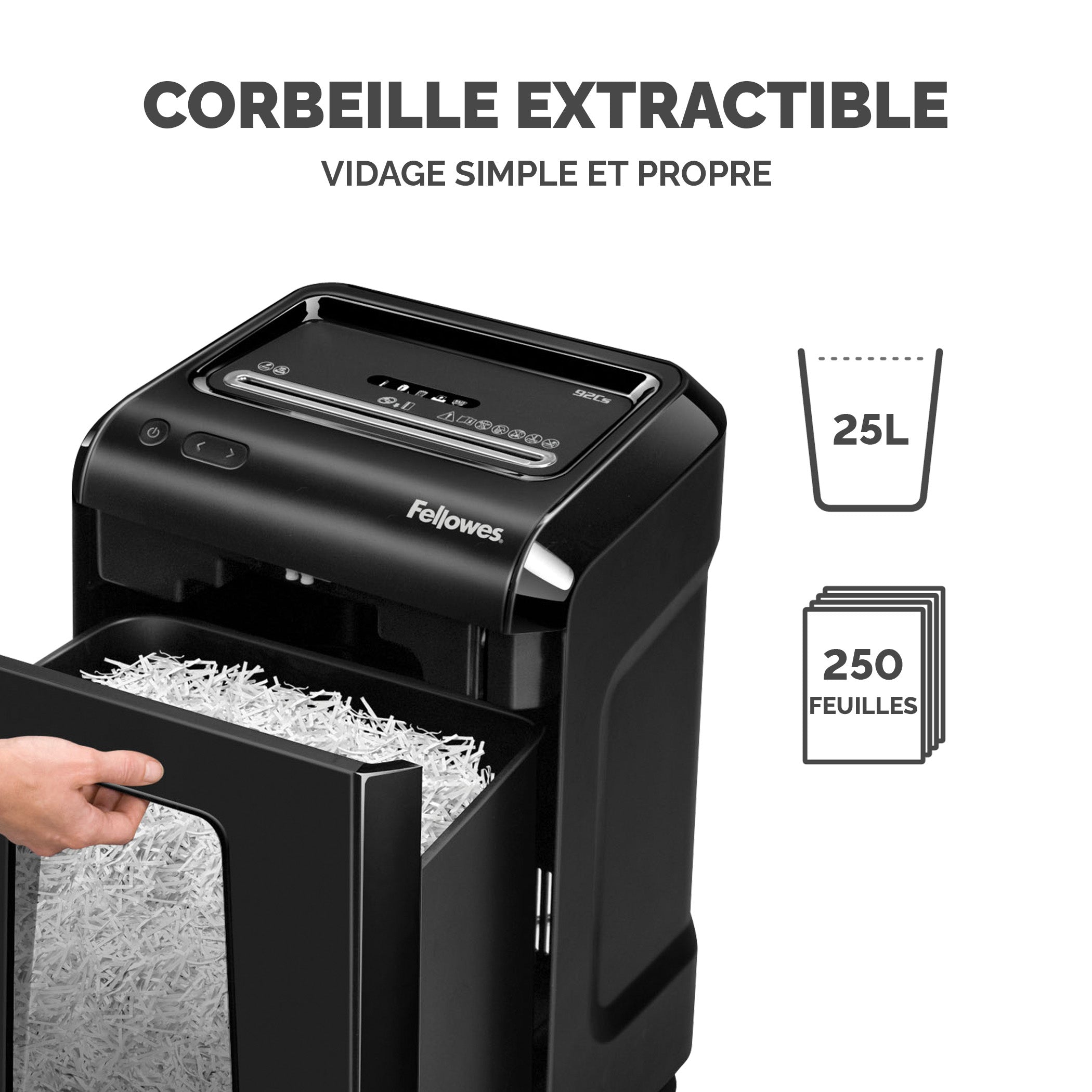 FELLOWES Destructeur professionnel 92Cs