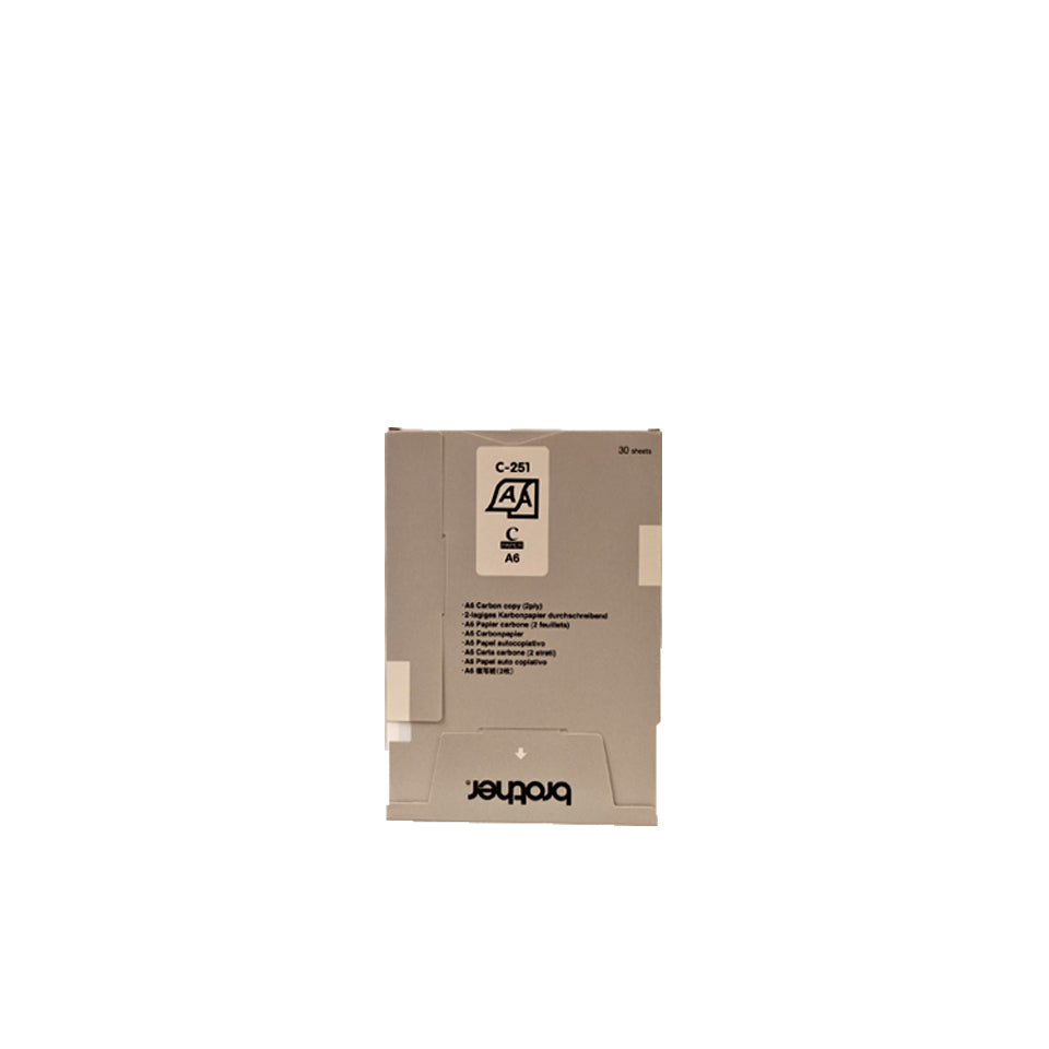 BROTHER PAPIER CARBONE 2 ONGLETS 20X30 FEUILLES