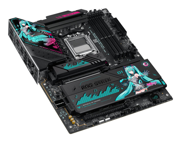 ASUS ROG Strix X870E-H Gaming WiFi 7 Hatsune Miku Edition AMD DDR5 ATX motherboard 1xHDMI 4xM.2 4xSATA