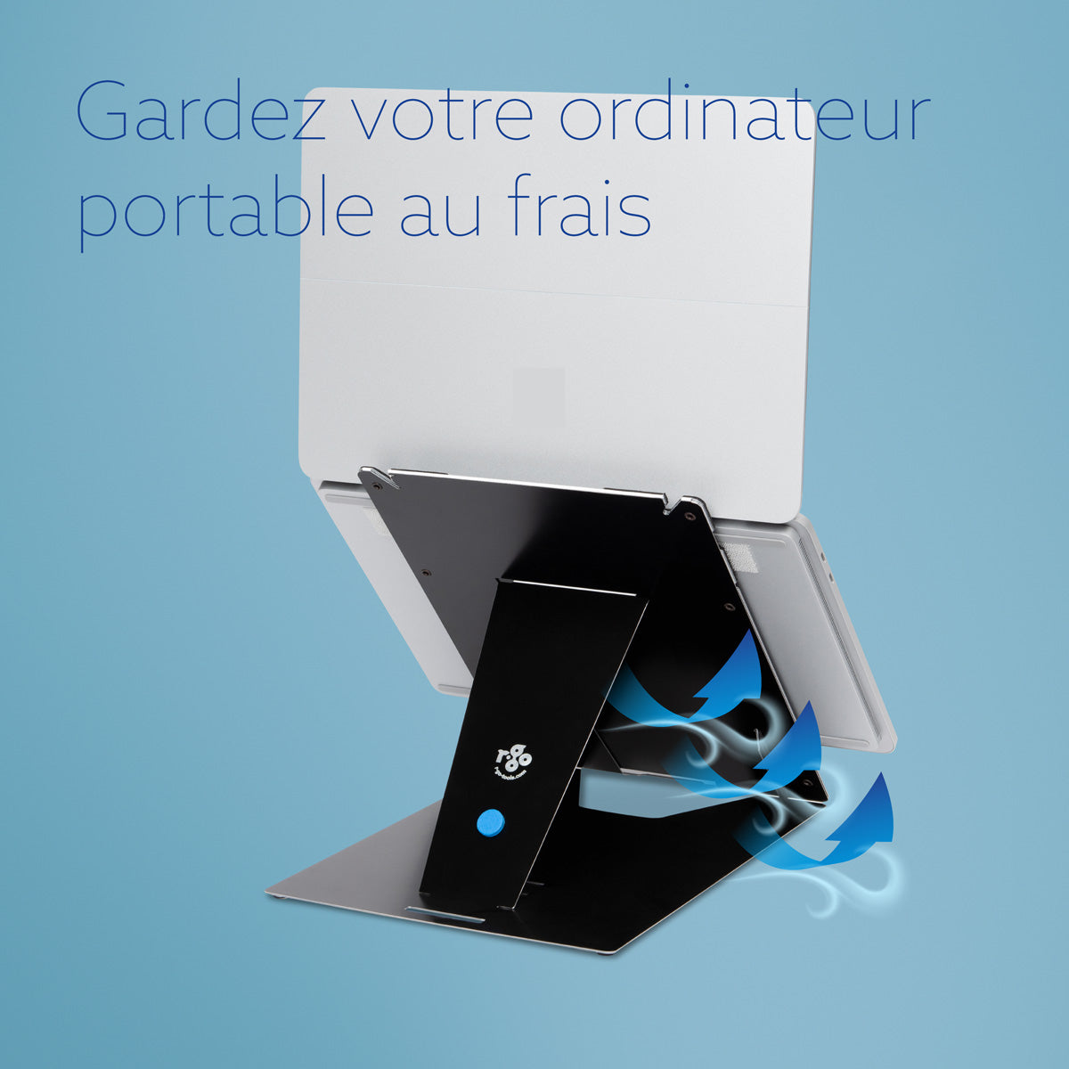 R-GO TOOLS Support pour PC portable & tablette Riser Duo