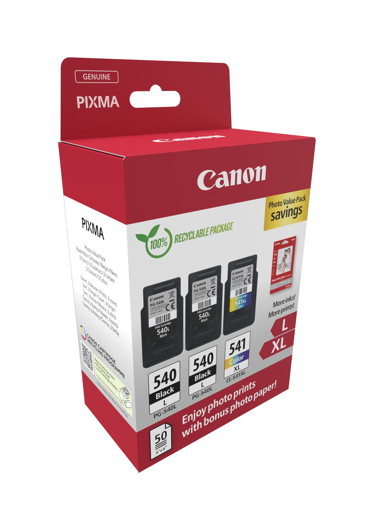 CANON PG-540Lx2/CL-541XL Ink Cartridge PVP