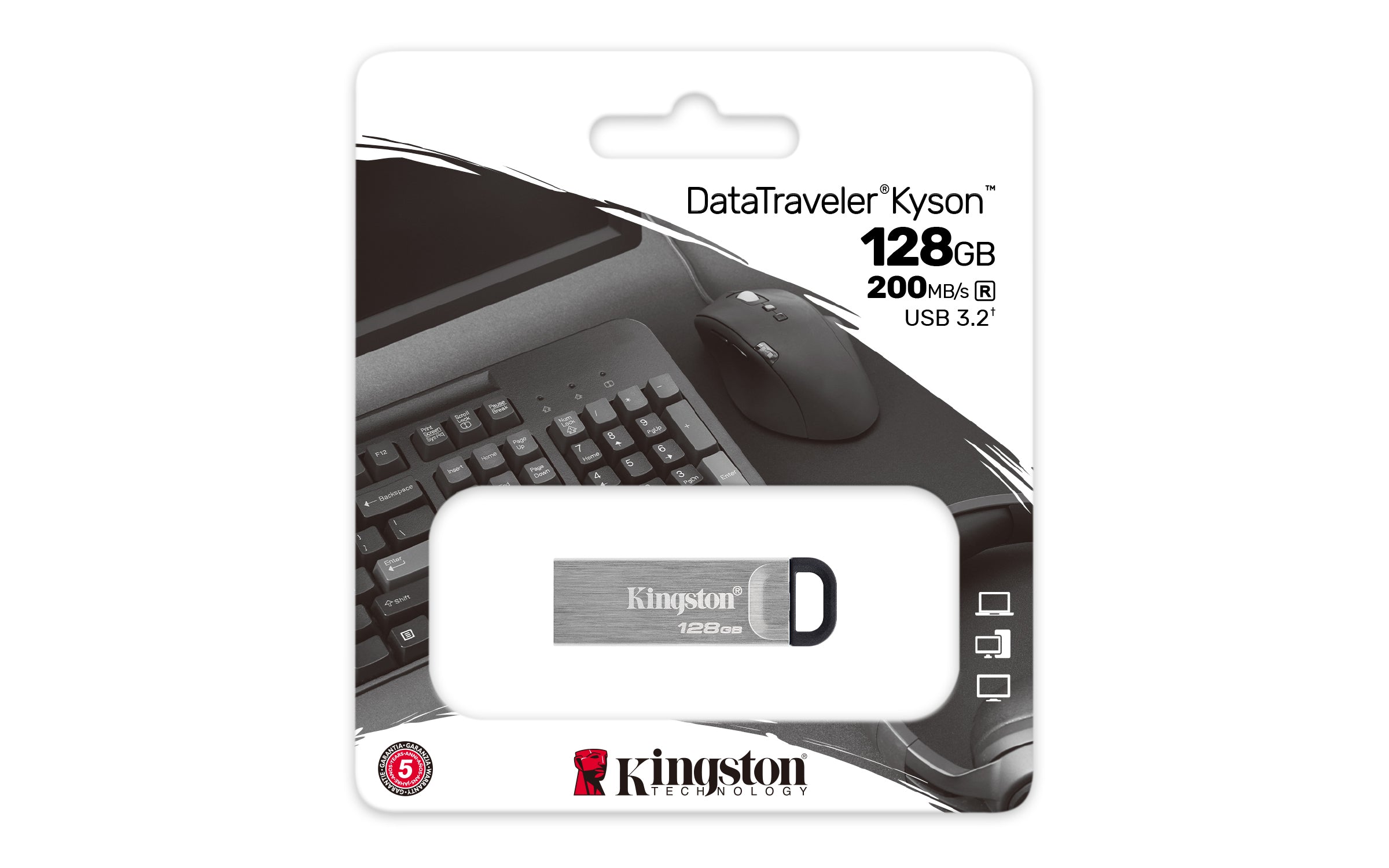 Clé USB Kingston DataTraveler DTKN Argenté Clé USB