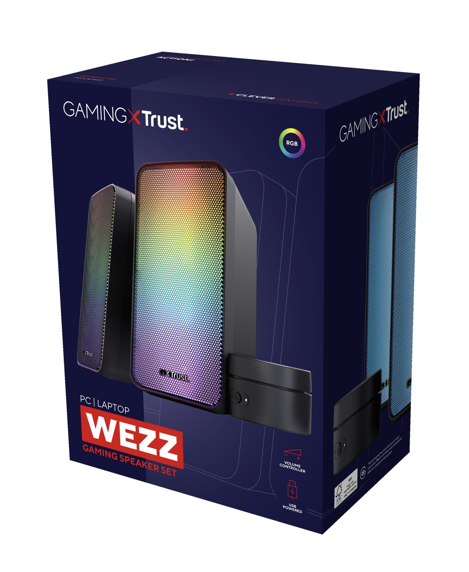 TRUST Enceintes WEZZ Illuminated - GXT611