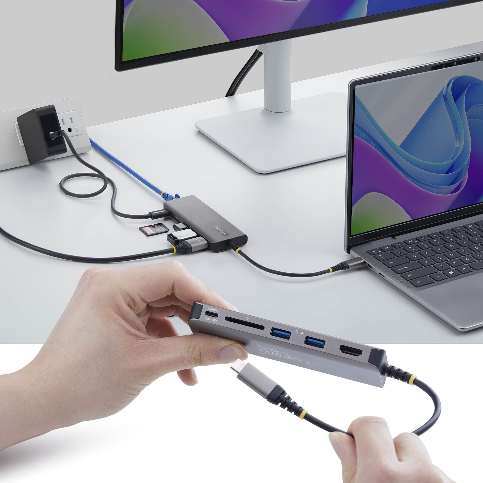 USB-C HDMI Multiport Hub 4K 60Hz 140W