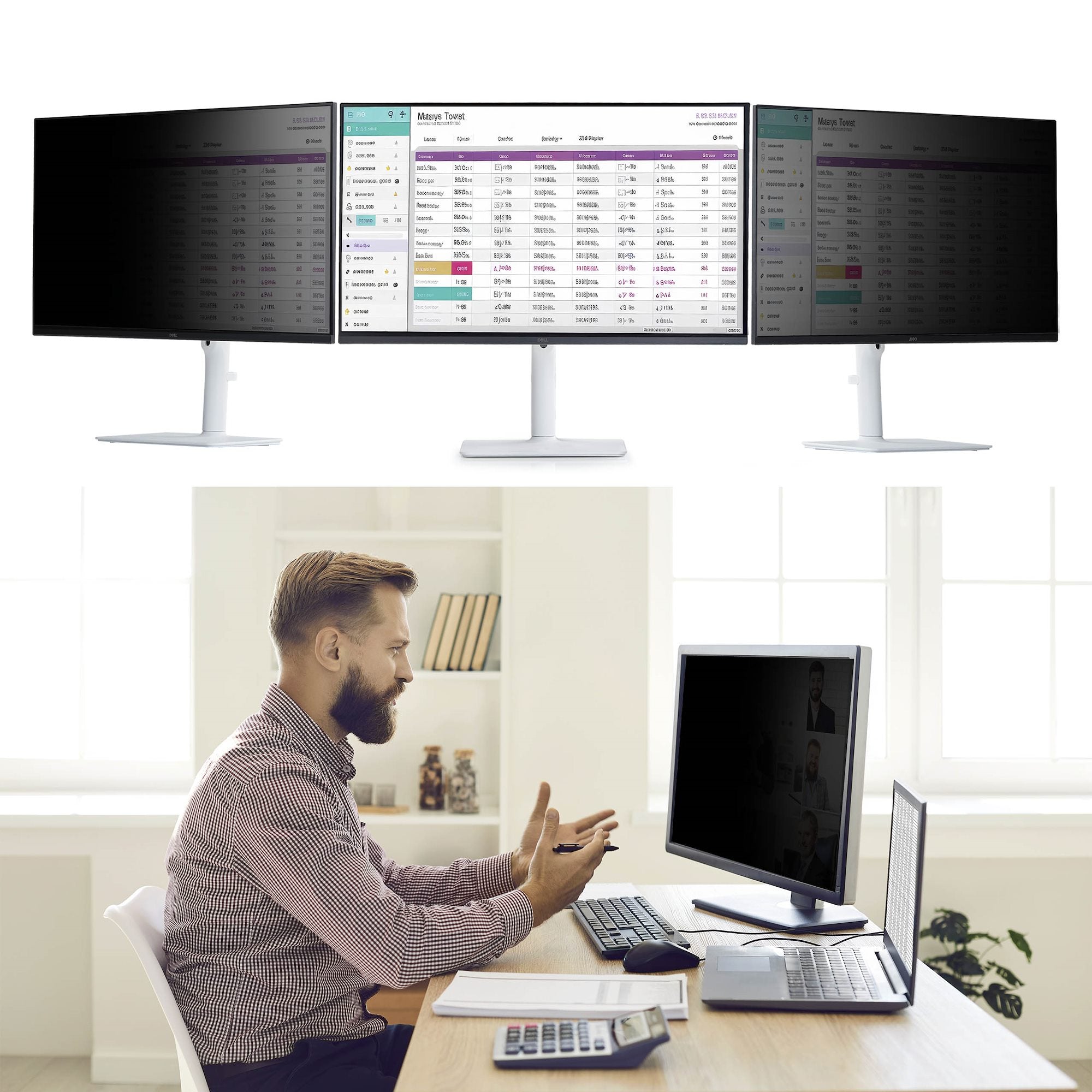 Magnetic Privacy Screen for 24" 16:9