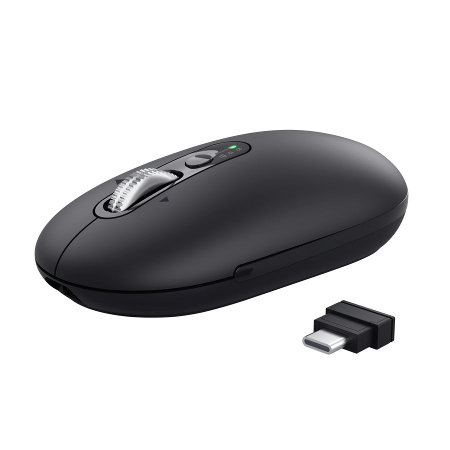 TRUST Souris sans fil SERON hyperscroll multi-connexion rechargeable noir