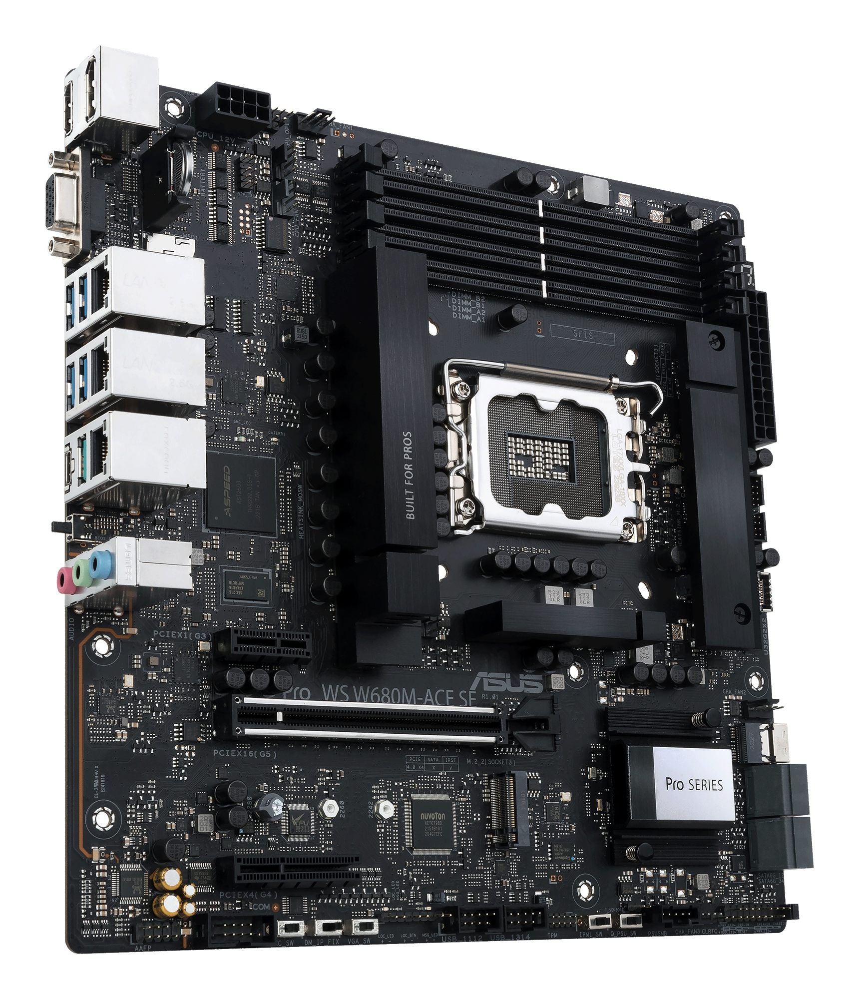 ASUS PRO WS W680M-ACE SE LGA1700 microATX 4DDR5 1xHDMI 1xDP 1xD-Sub 8xSATA 2xM.2