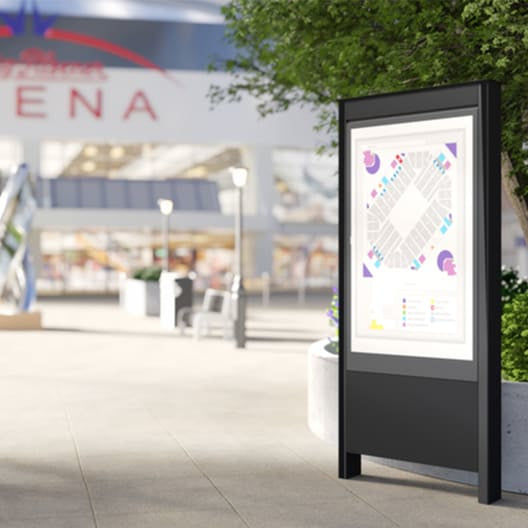 Chief Outdoor Portrait Kiosk for LG 55XE4, Black