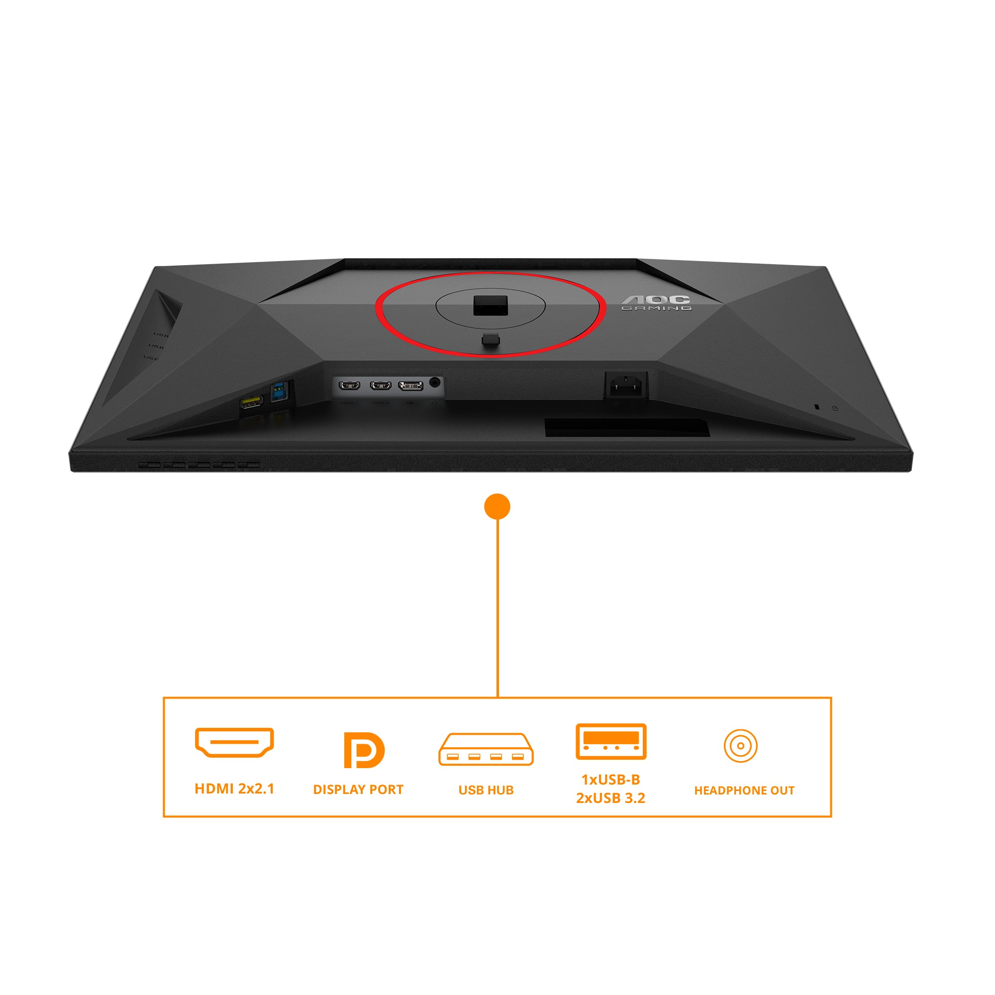 AOC Q27G4SRU 27p 2560x1440 Fast IPS Flat H/A 130MM QHD 320Hz USB HUB DP HDMI 450cd/m2