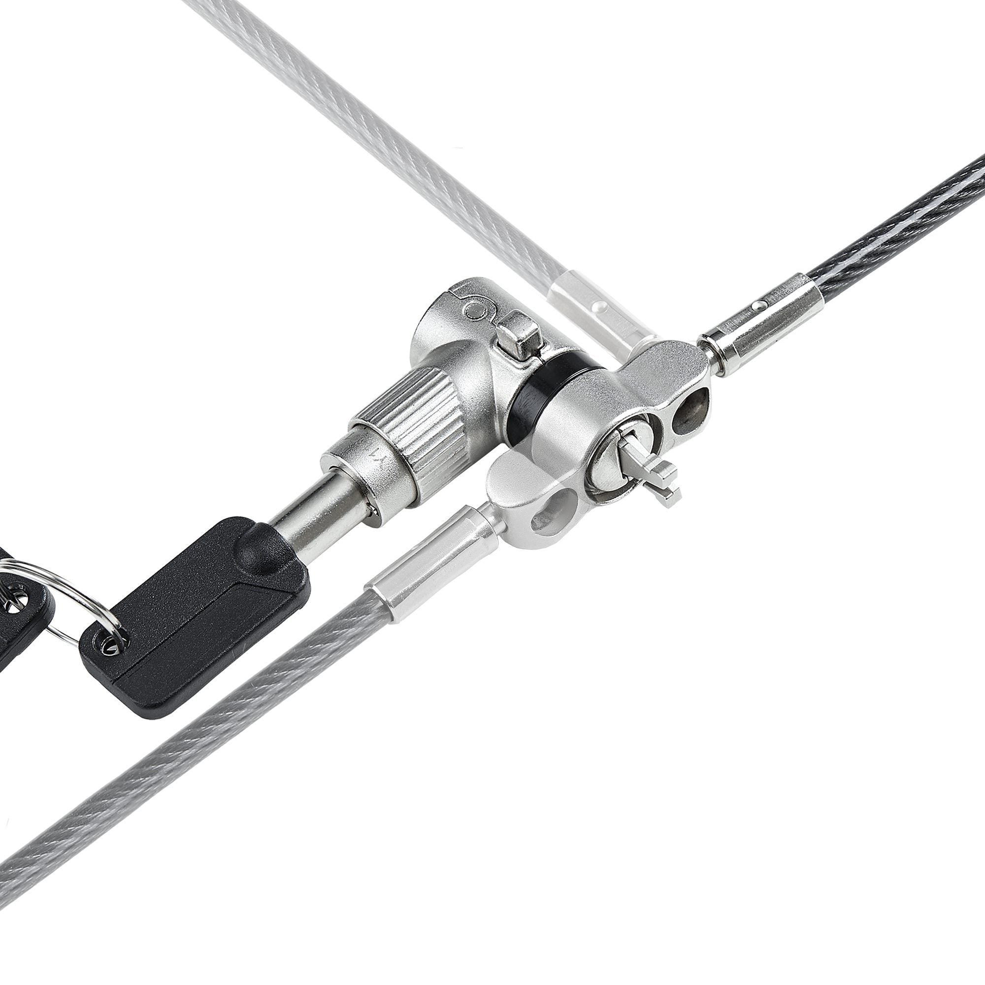 3-in-1 Laptop Lock 6.6ft Security Cable