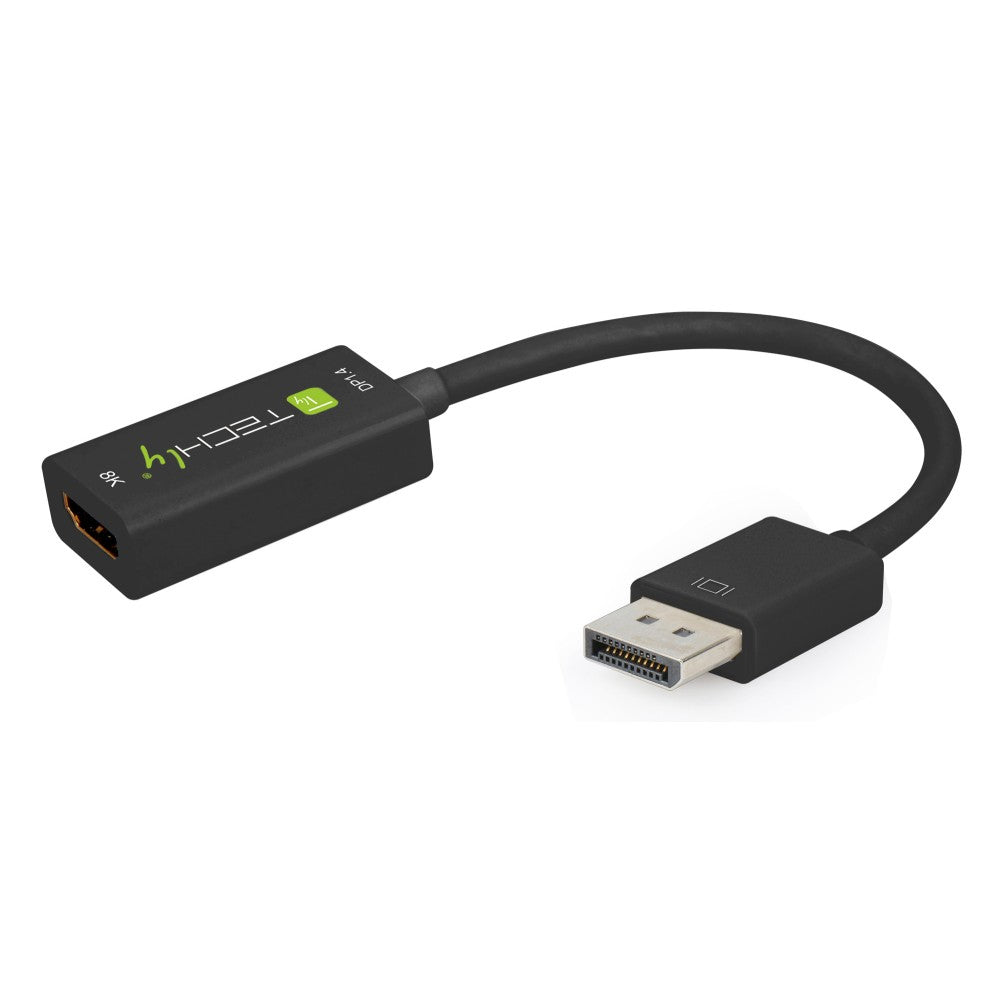 Techly IADAP DP-HDMIF8K Adaptateur DisplayPort 1.4 DP vers HDMI 8K*30Hz M/F